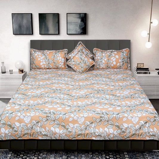 JOJO Feel King Bedding Set – Luxury and Elegance with Embroidery, 5-Piece Collection(Orange)